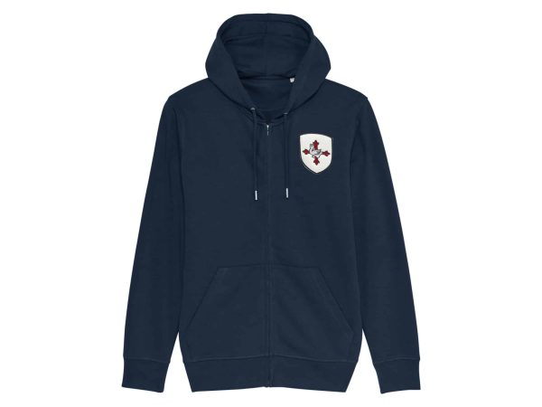 Sweatshirt pour écussons amovibles Zip Capuche H/F