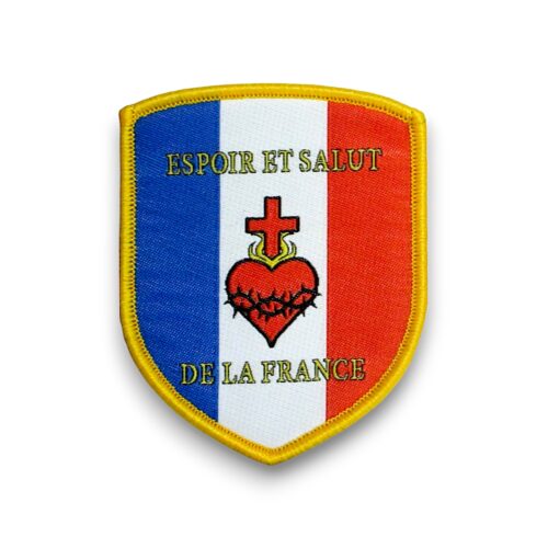 Patch Espoir et Salut de la France tissé